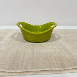 Rachel Ray Small Casserole 12 Oz. Lime Green Ceramic Serving Bowl Bakeware